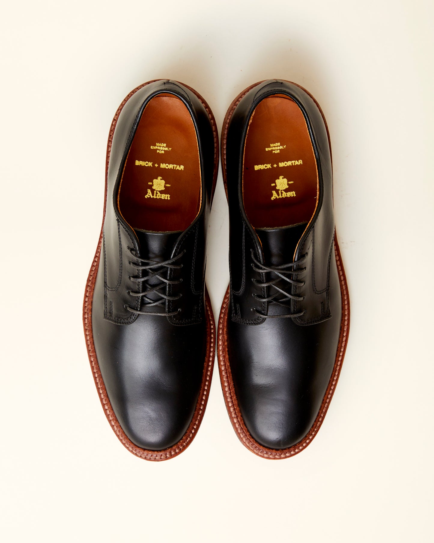 "Gentry" Unlined Plain Toe Dover in Black Chromexcel, Barrie Last