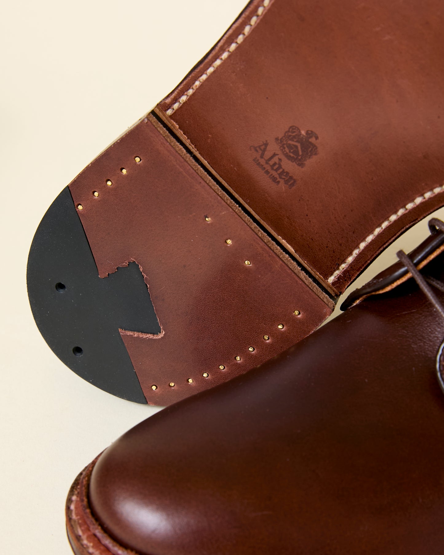 29364F Unlined Plain Toe Derby in Brown Chromexcel, Barrie Last