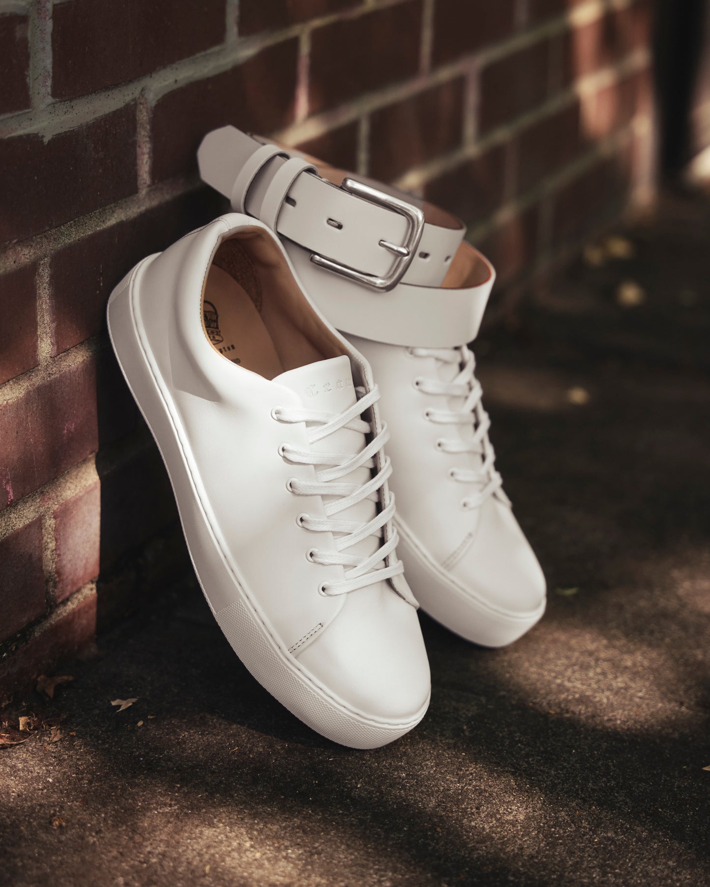 Overstone Derby Sneaker - All White Calf