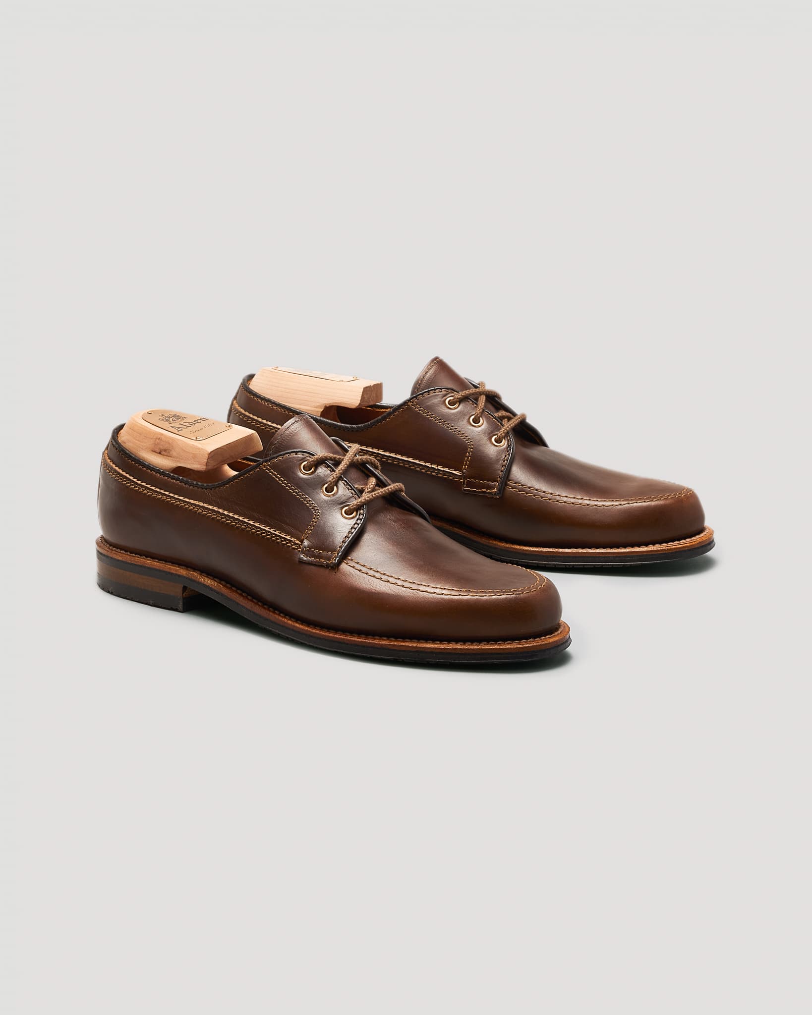 734L Unlined Mocc Toe Blucher in Brown Chromexcel, Van Last