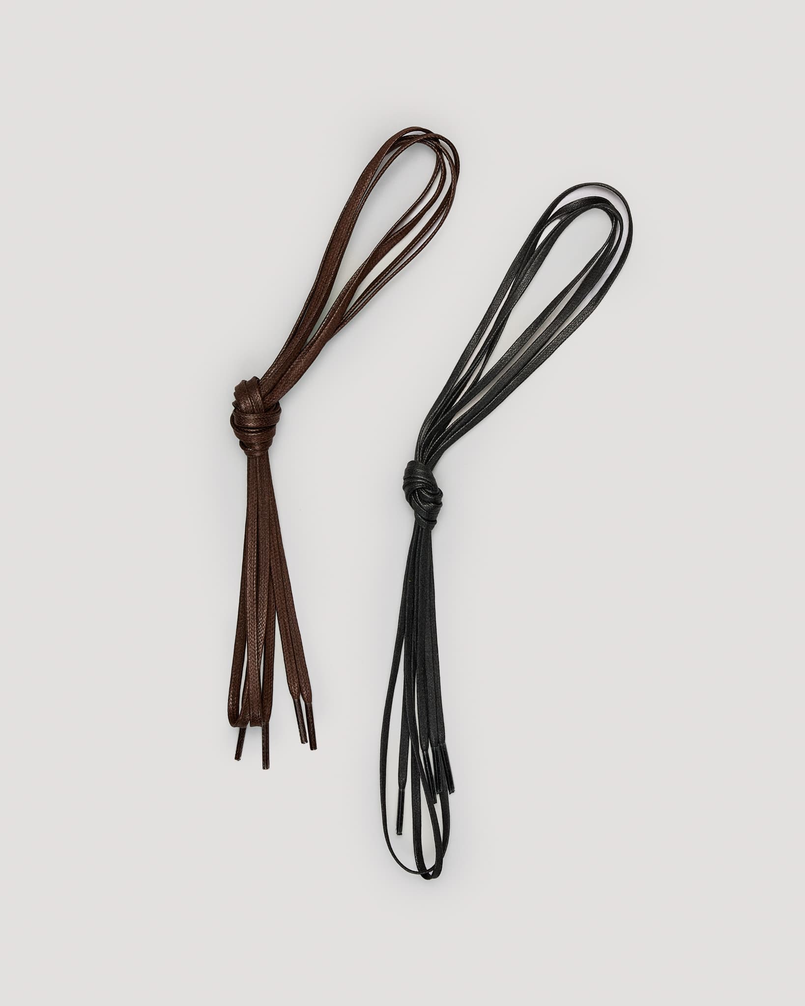 Waxed Flat Laces 33" / Brown