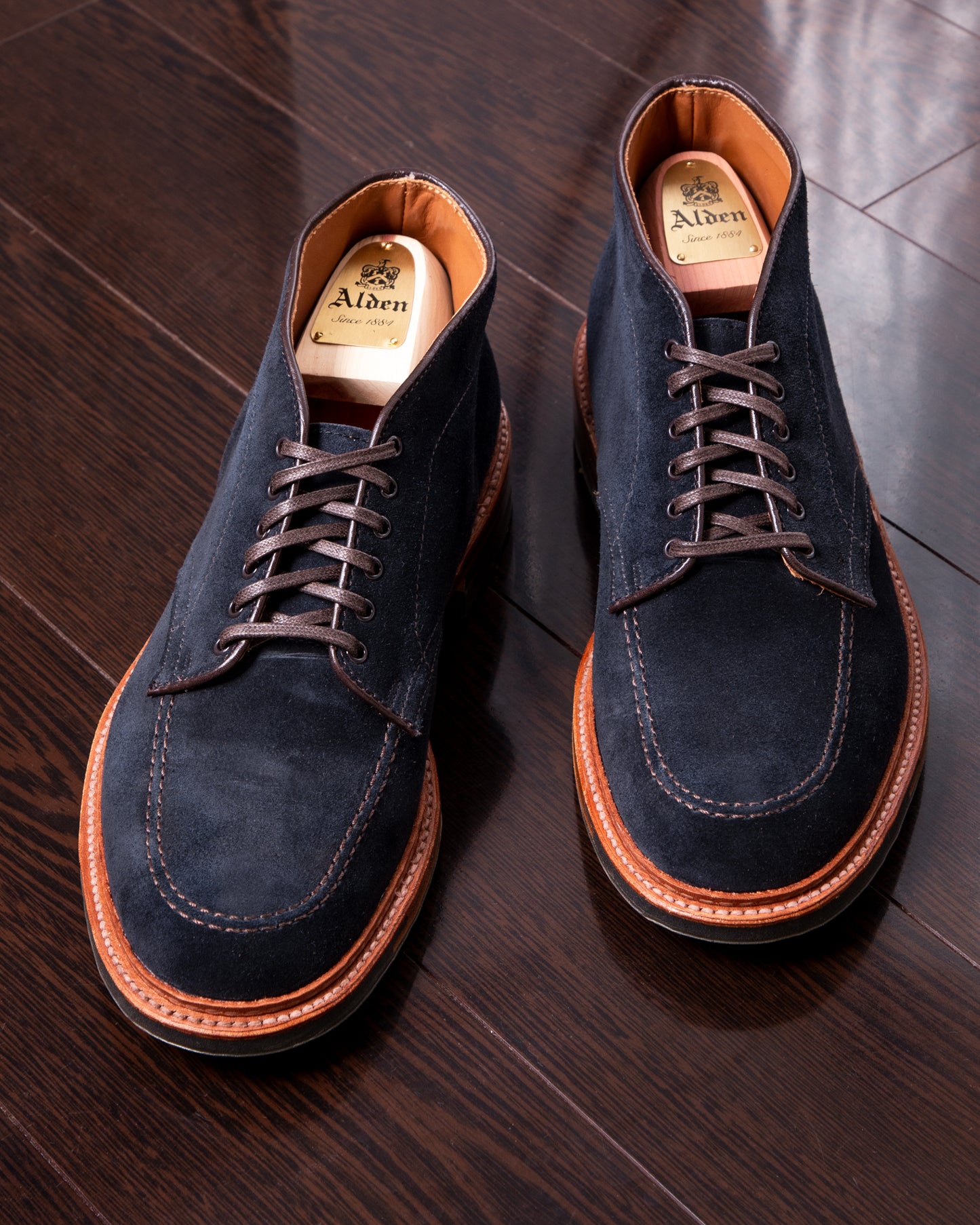 "New Madrona" Indy Chukka Boot in Navy Suede, Trubalance Last