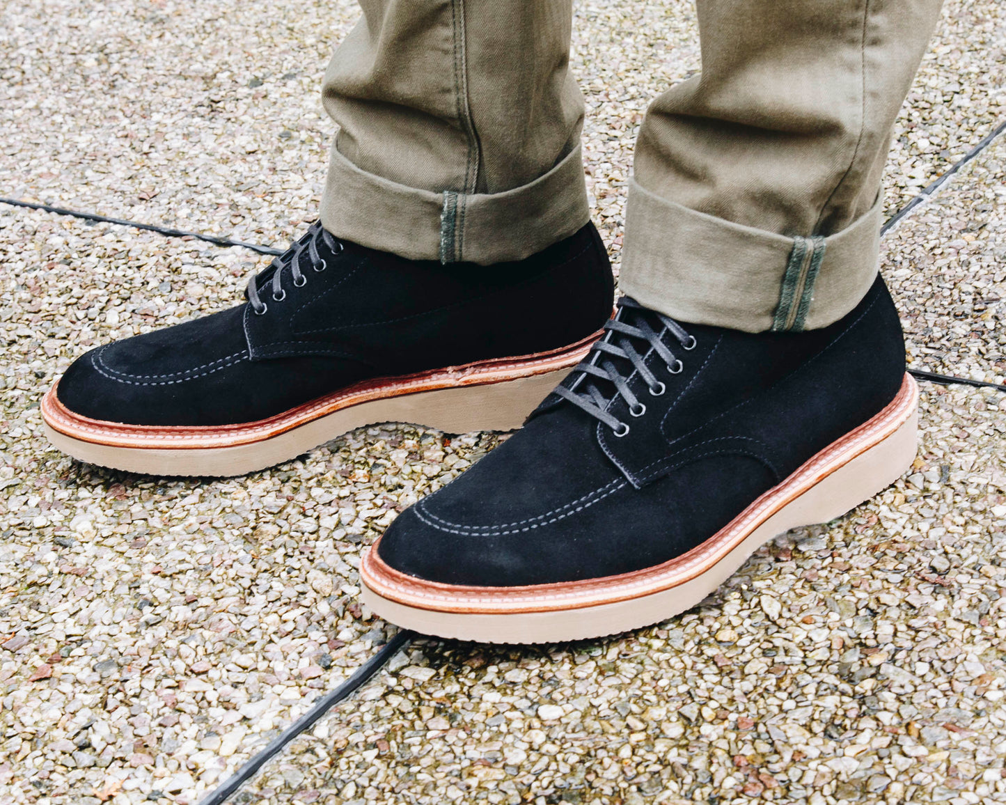 "Maples" Indy Boot in Black Suede, Trubalance Last