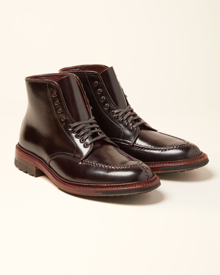 Magnuson Handsewn Norwegian Front Boot in Color 8 Shell Cordovan