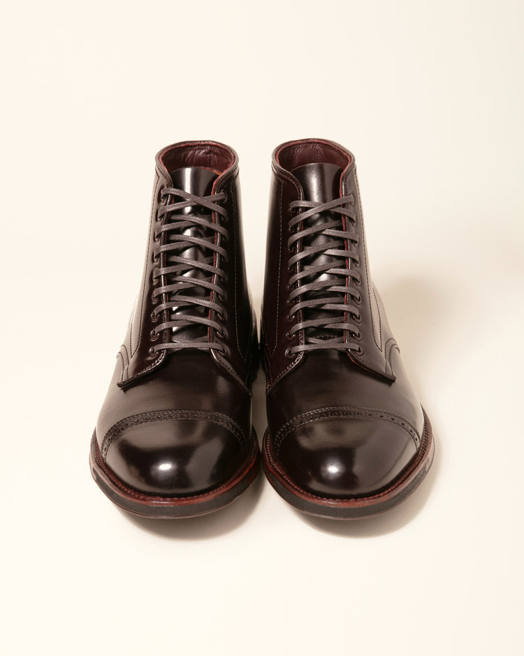 "Fourth Avenue" Perforated Tip Boot in Color 8 Shell Cordovan, Barrie Last