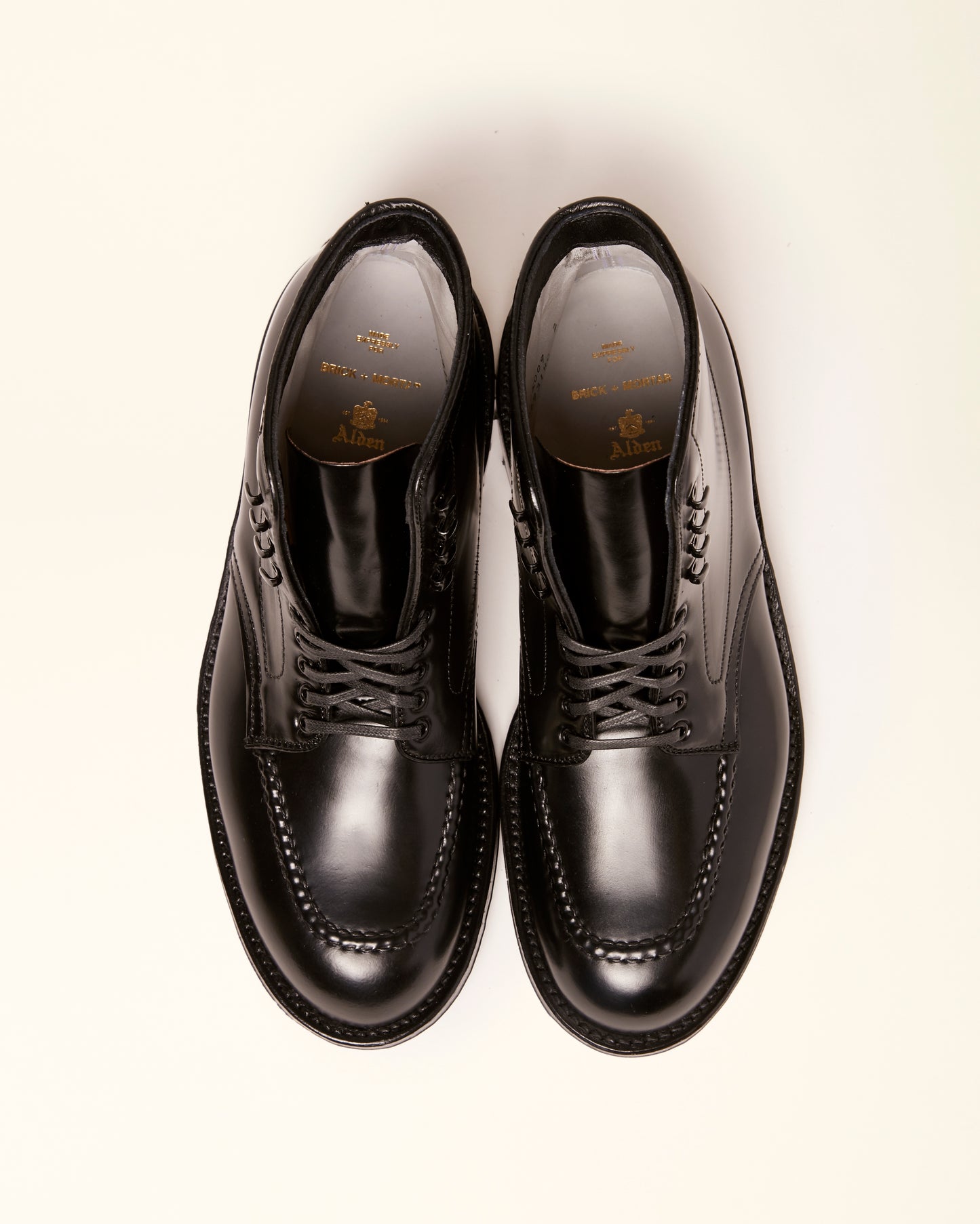 “Neptune” Handsewn Indy Boot in Black Shell Cordovan, Trubalance Last