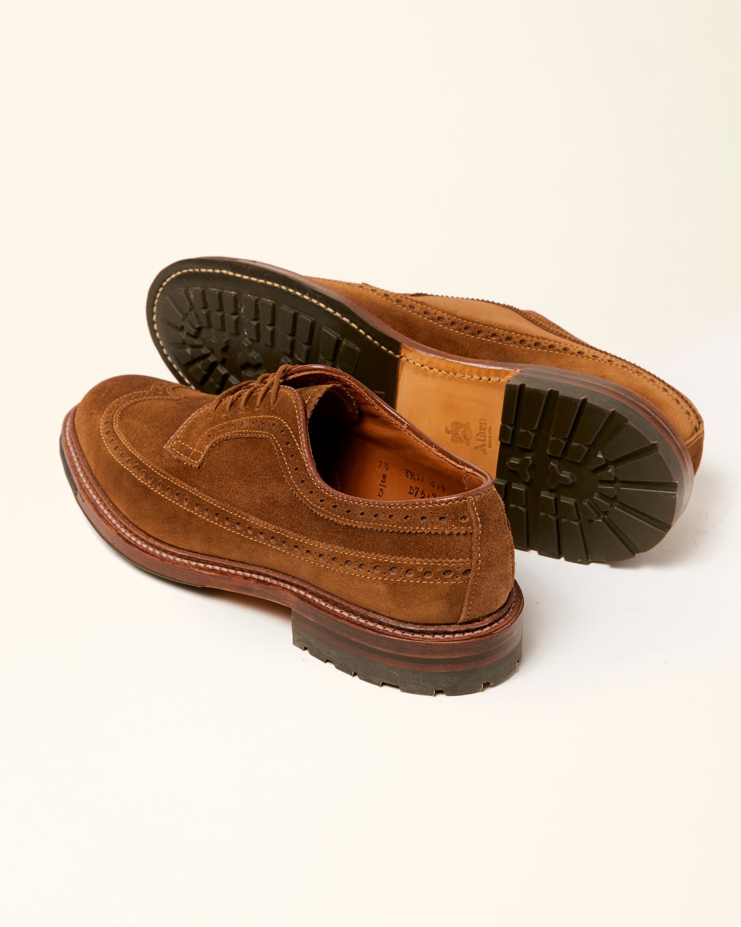 "Pike" Long Wing Blucher in Snuff Suede, Barrie Last