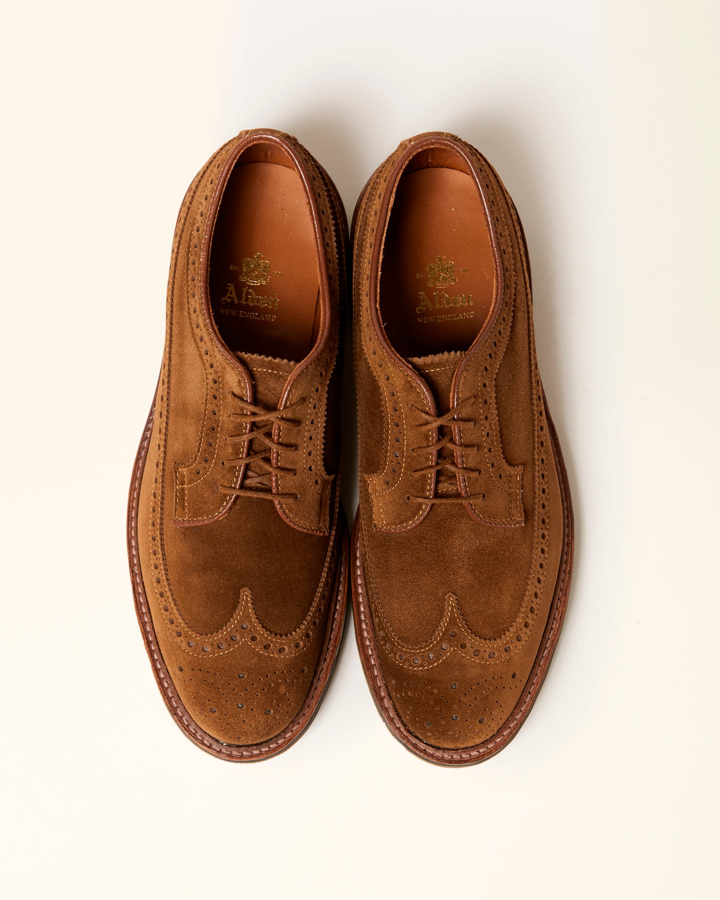 "Pike" Long Wing Blucher in Snuff Suede, Barrie Last