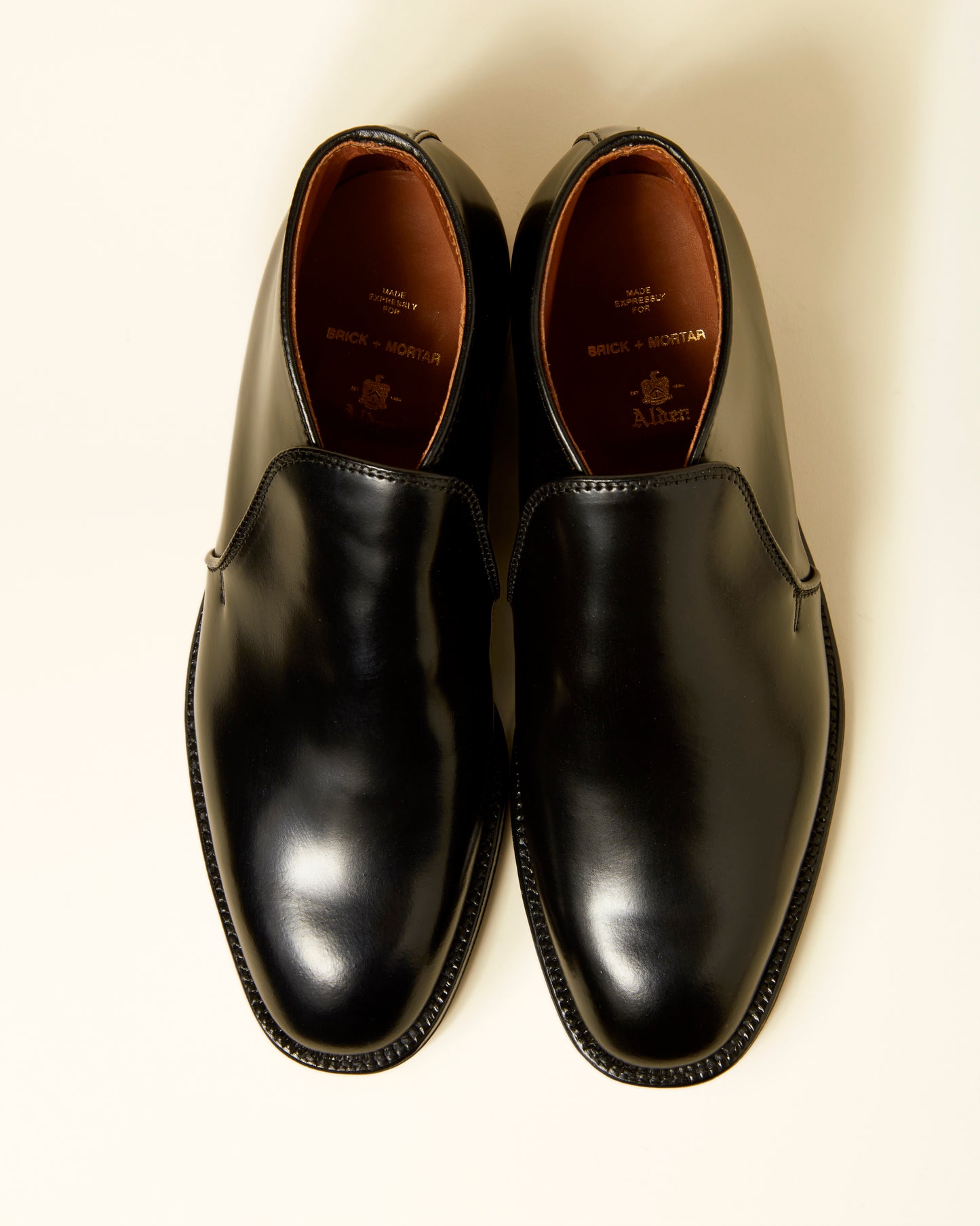 "Paramount" Slip-On Chukka Boot in Black Shell Cordovan, Plaza Last
