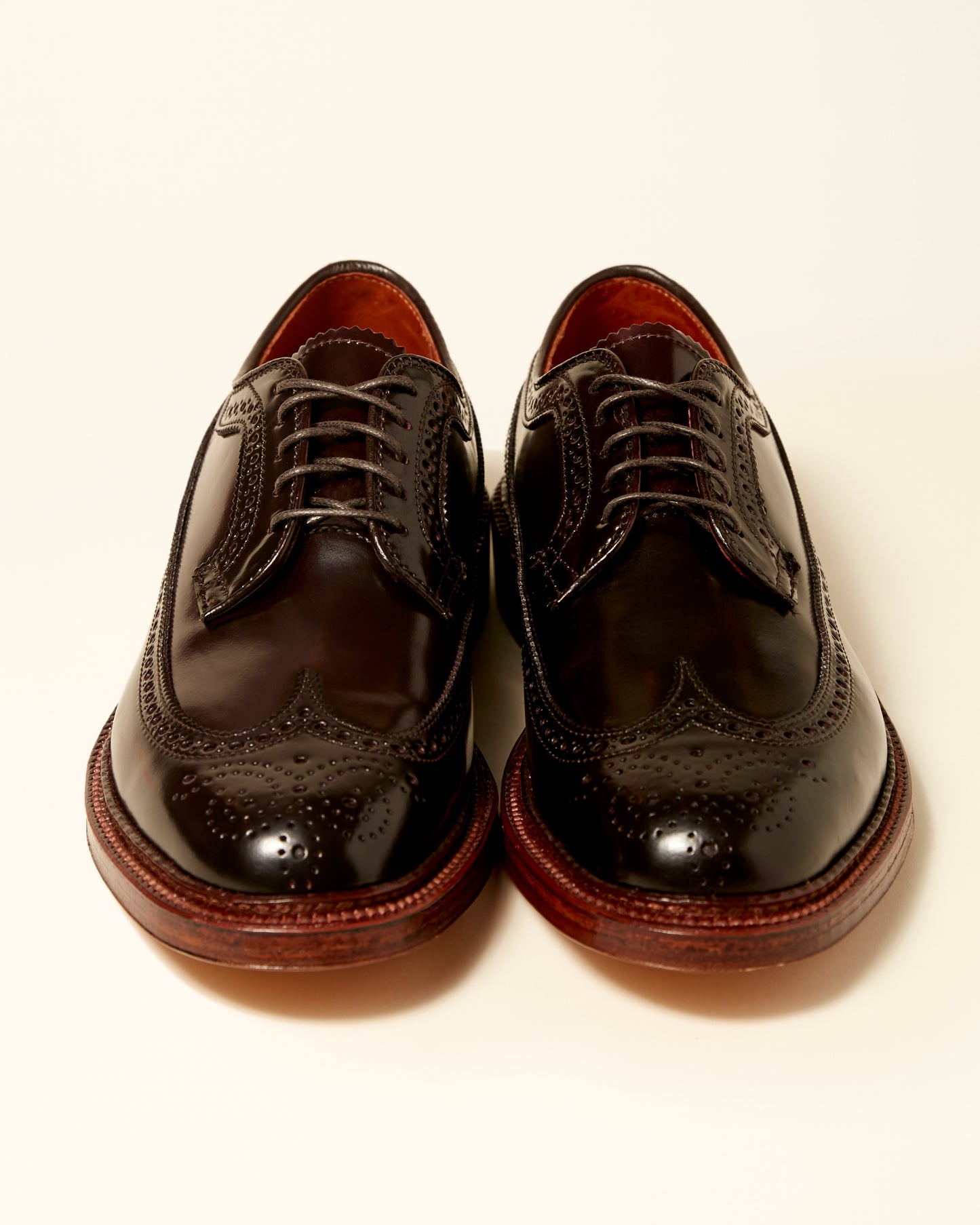 975A Long Wing Blucher in Color 8 Shell Cordovan, Barrie Last