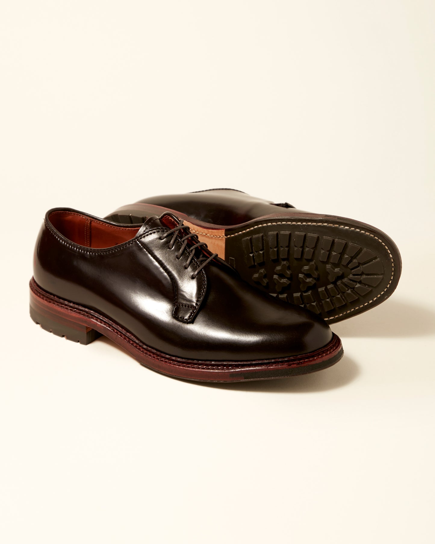 990AC Plain Toe Blucher in Color 8 Shell Cordovan, Barrie Last