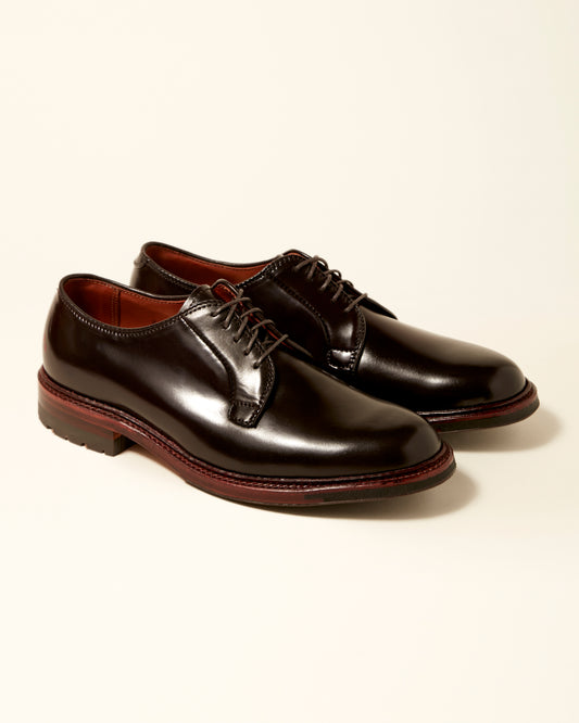 990AC Plain Toe Blucher in Color 8 Shell Cordovan, Barrie Last