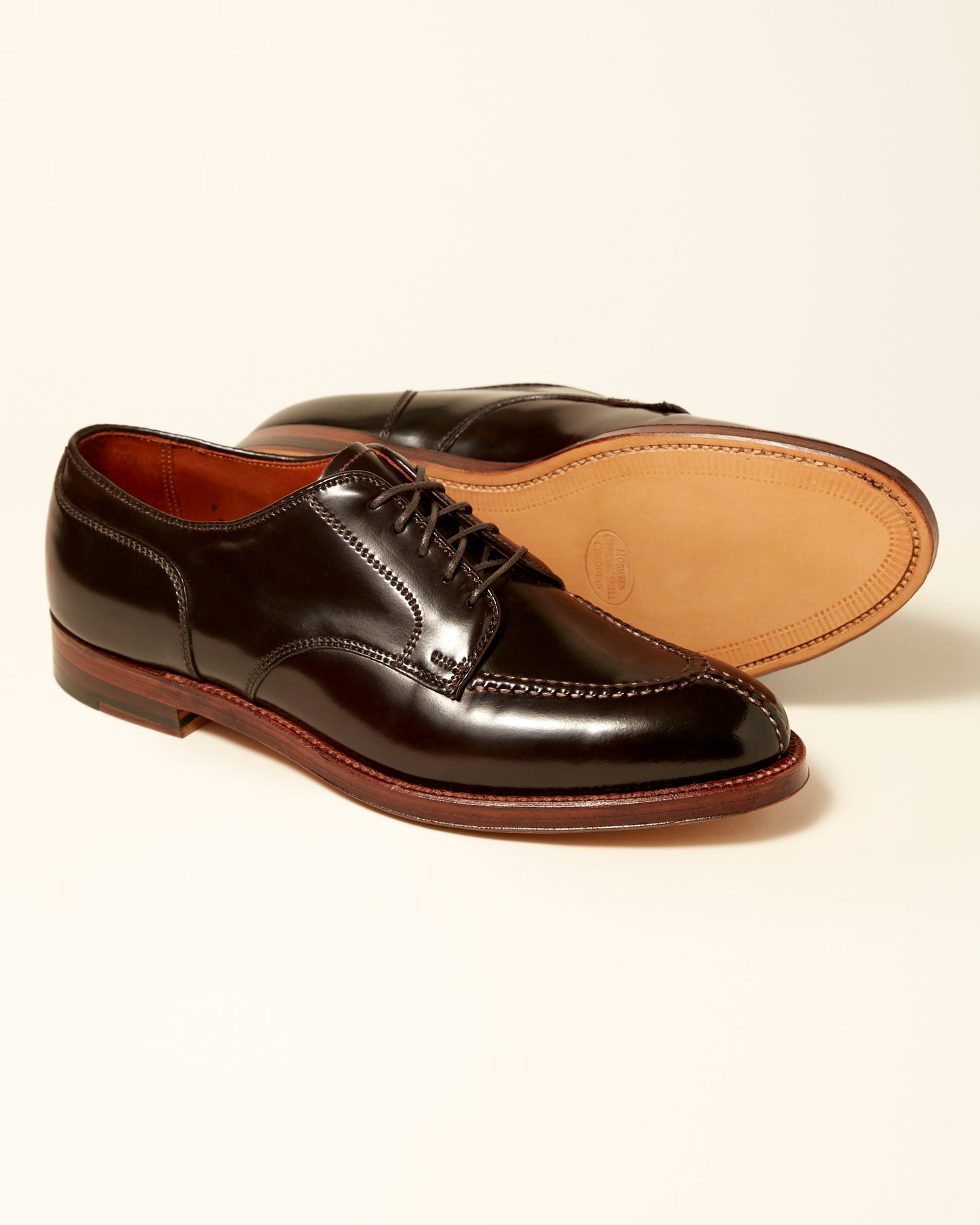 2210A Handsewn Norwegian Front Blucher in Color 8 Shell Cordovan, Aberdeen Last
