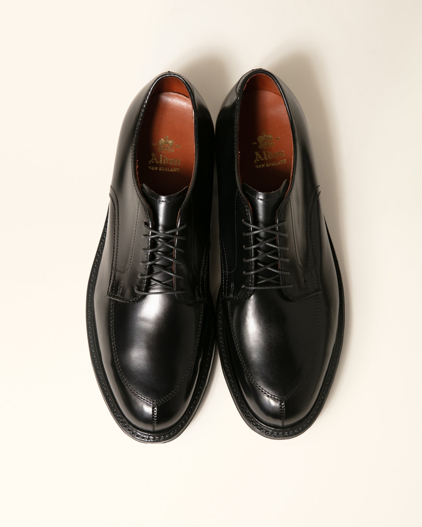 "Regent" V-Tip Derby in Black Shell Cordovan, Barrie Last