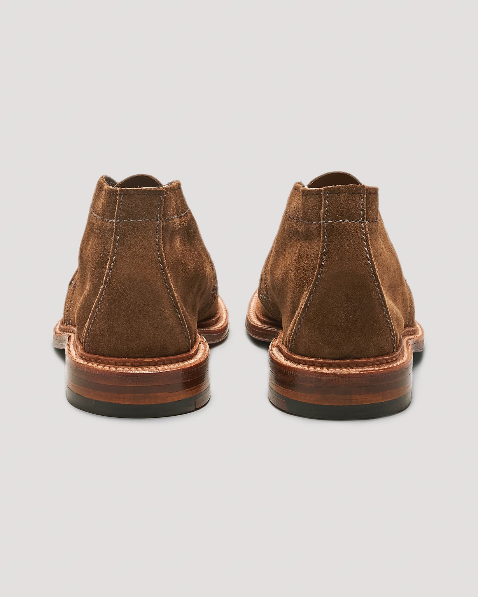 1492 Unlined Chukka Boot in Brown Suede, Leydon Last – Brick +
