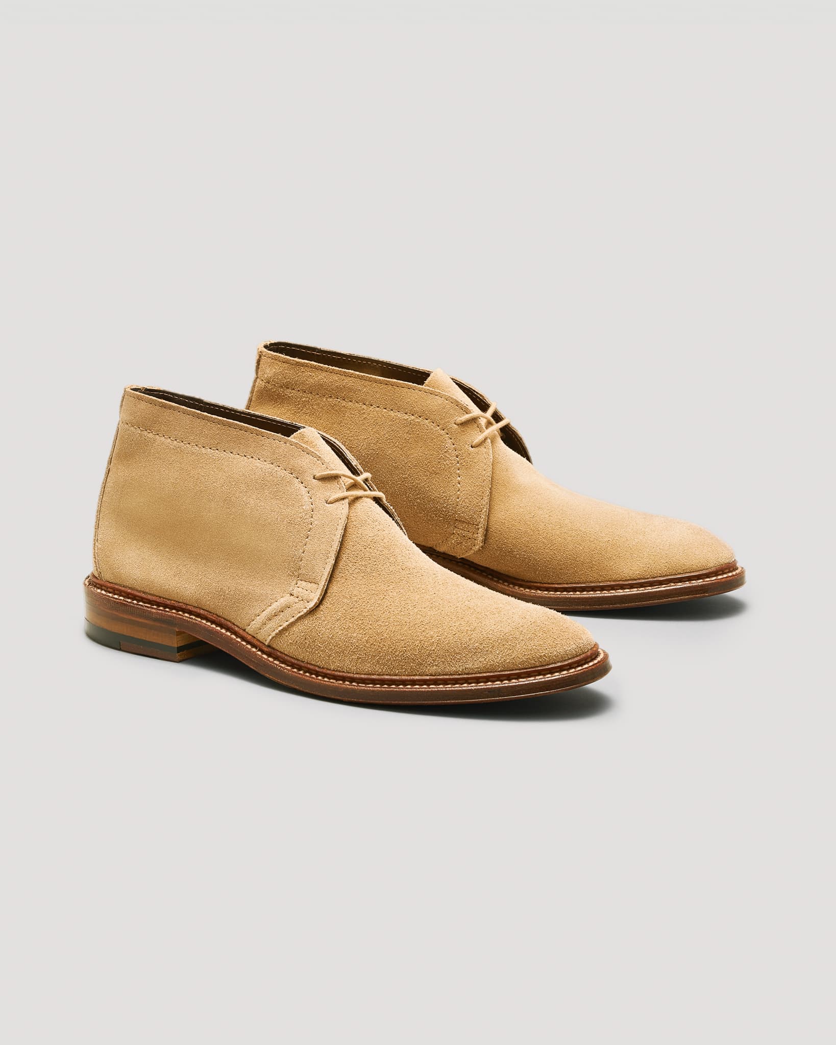 1494 Unlined Chukka Boot in Tan Suede, Leydon Last