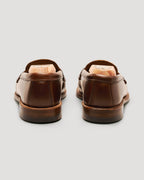 17831F Unlined Leisure Handsewn Penny Loafer in Brown Chromexcel, Van Last