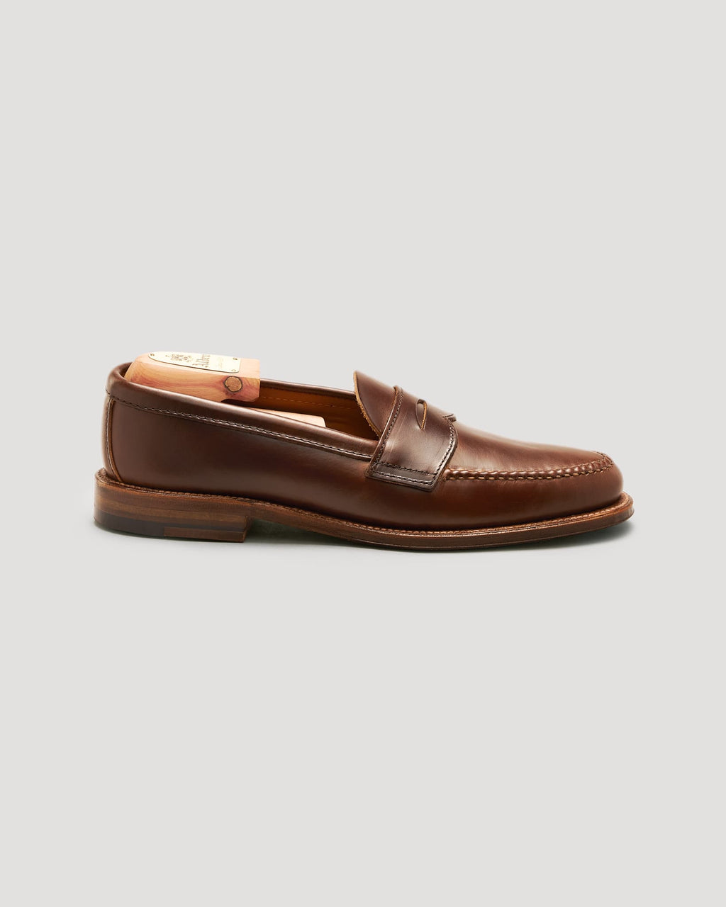 17831F Unlined Leisure Handsewn Penny Loafer in Brown Chromexcel, Van Last