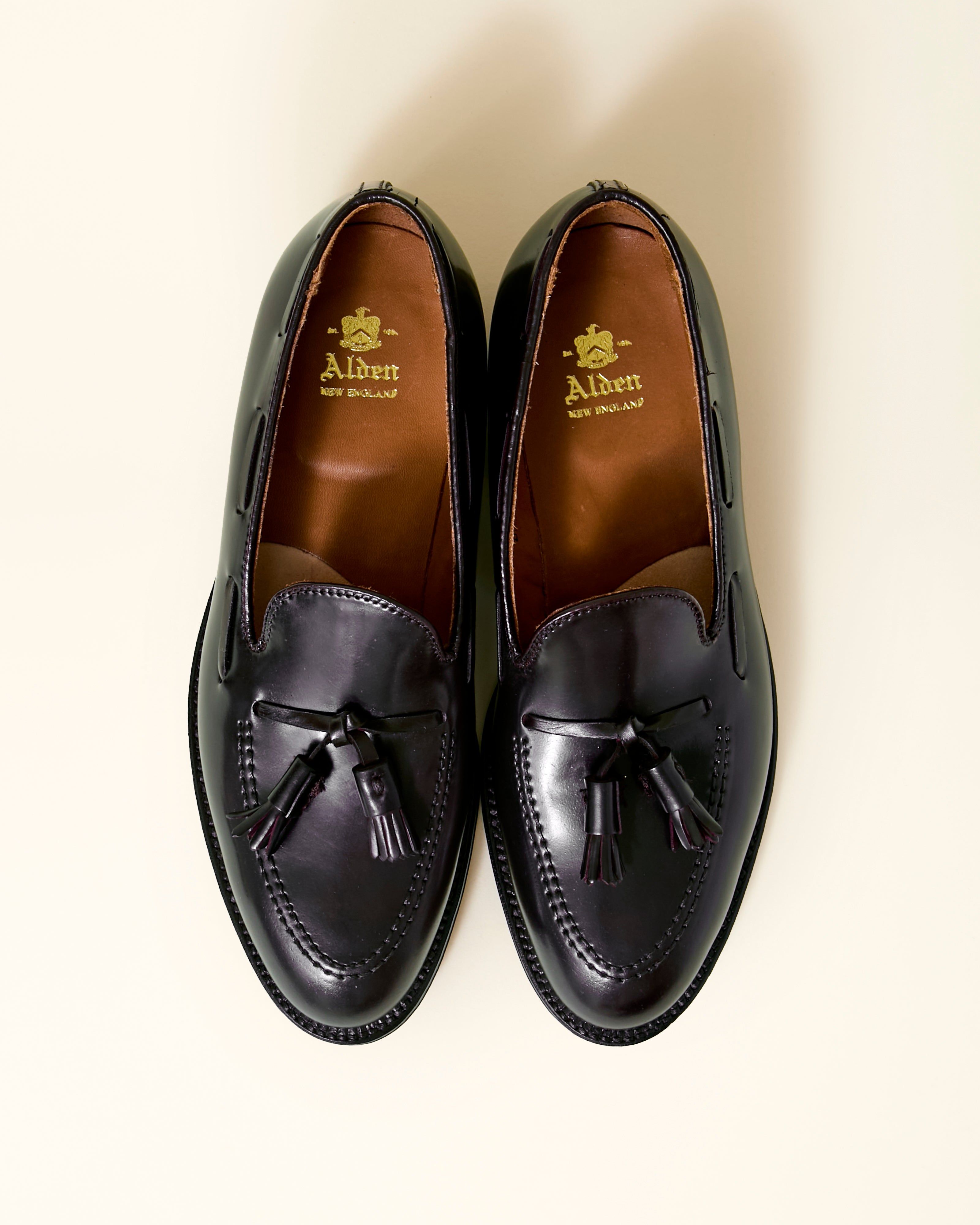 563 Tassel Loafer in Color 8 Shell Cordovan, Aberdeen Last