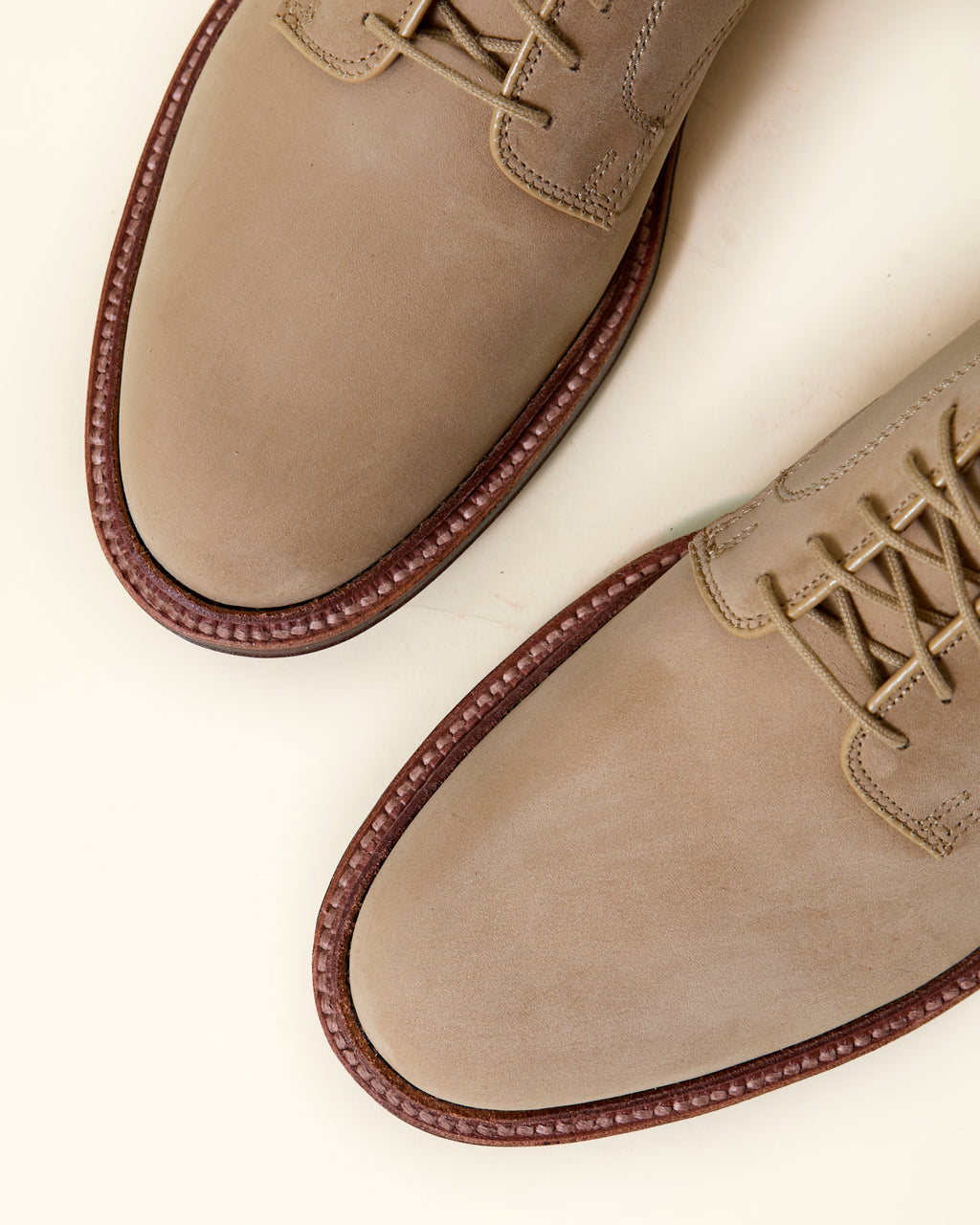 "Powell" Plain Toe Derby in Tan Nubuck, Barrie Last