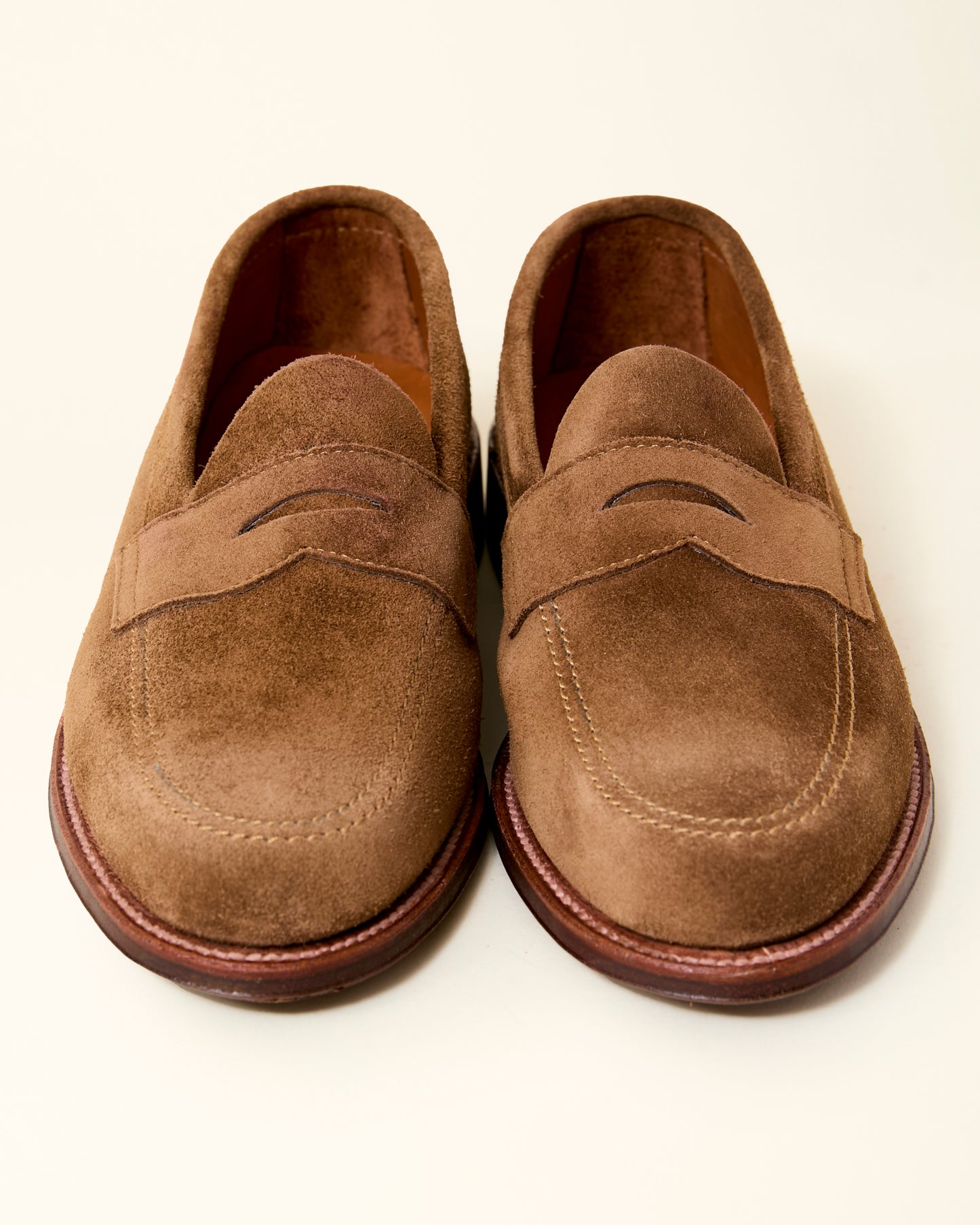 5735F Unlined Penny Loafer in Snuff Suede, Van Last