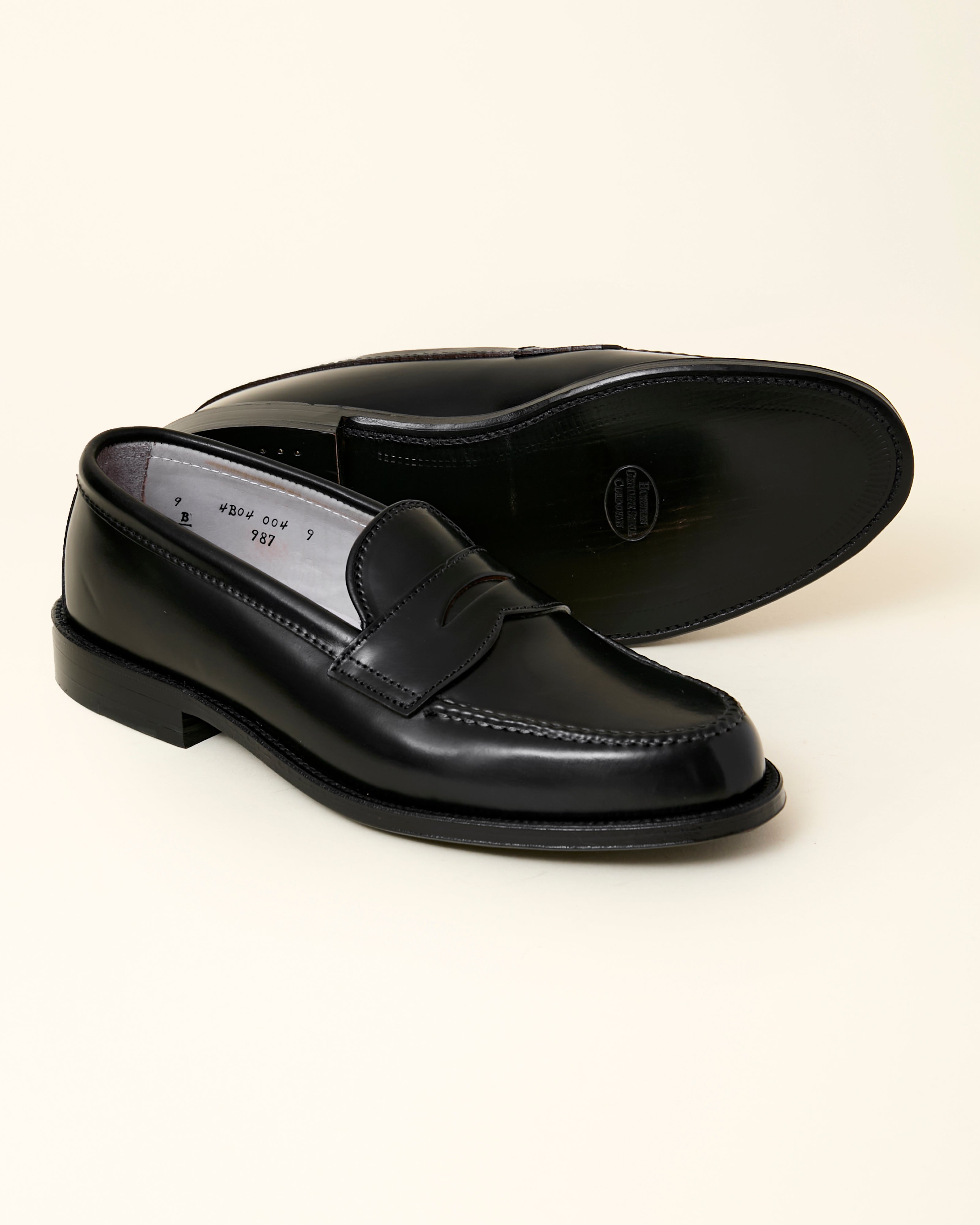 987 Leisure Handsewn Loafer in Black Shell Cordovan