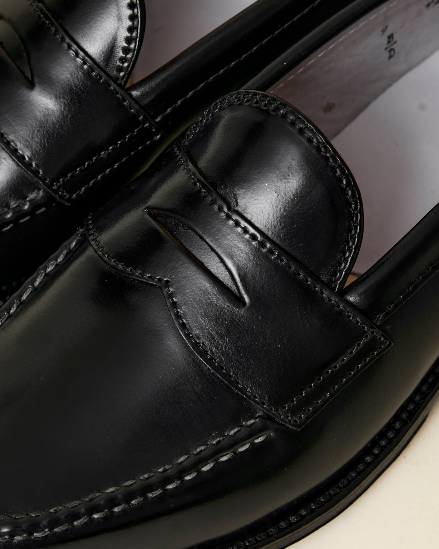 987 Leisure Handsewn Loafer in Black Shell Cordovan, Van Last