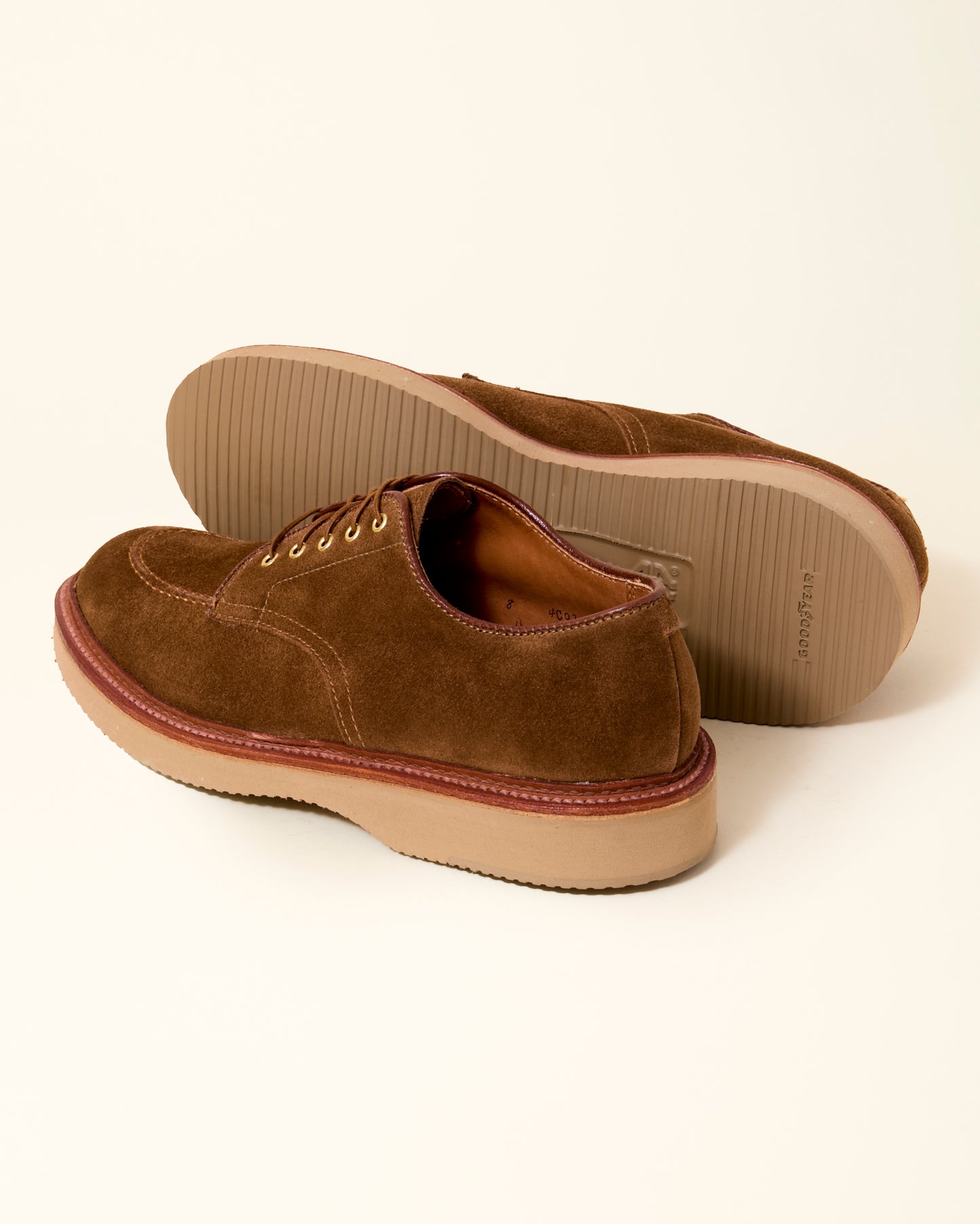 "Ballard" Indy Shoe in Snuff Suede, Trubalance Last