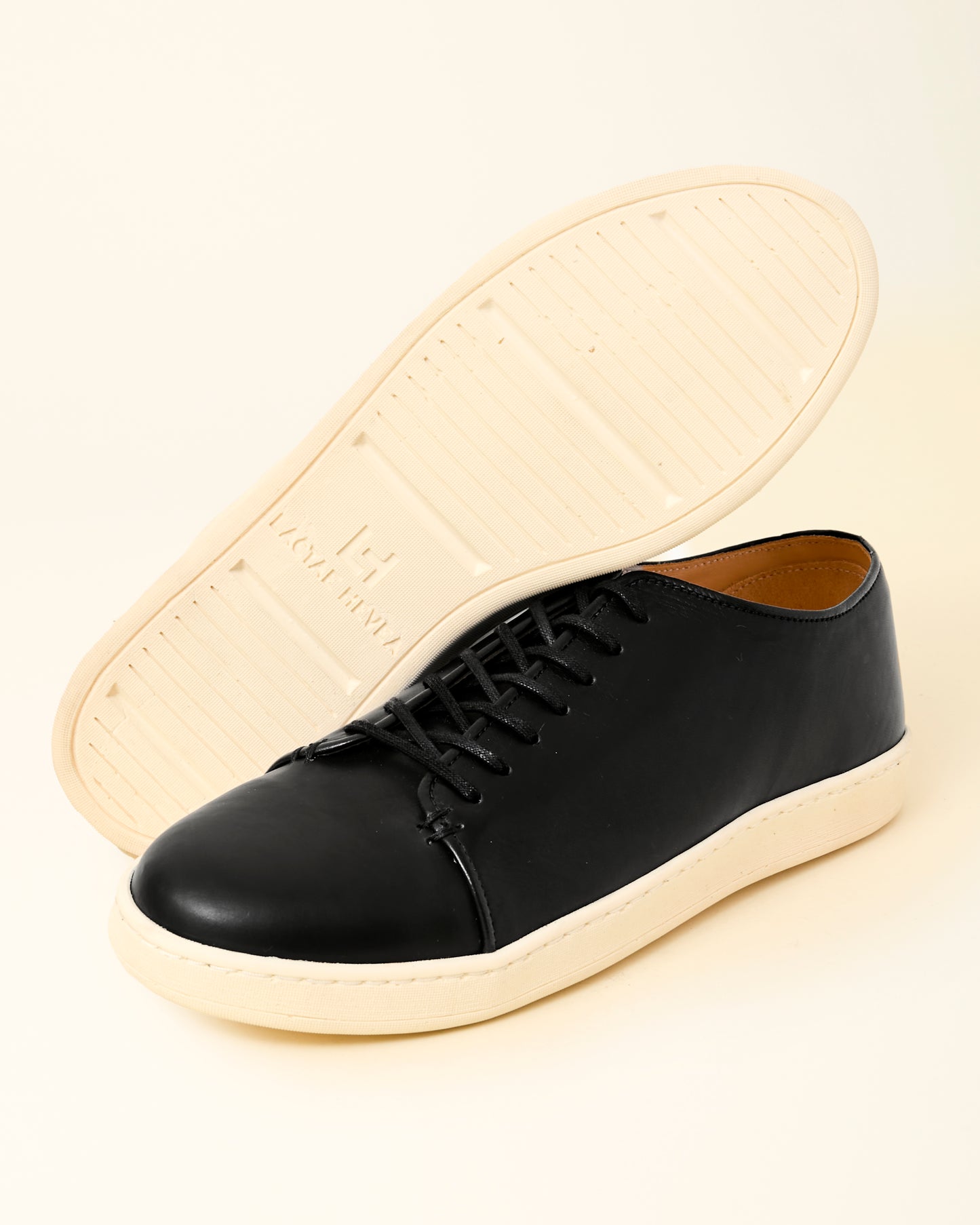 Harlestone Derby Sneaker - Black Veg Tan Calf