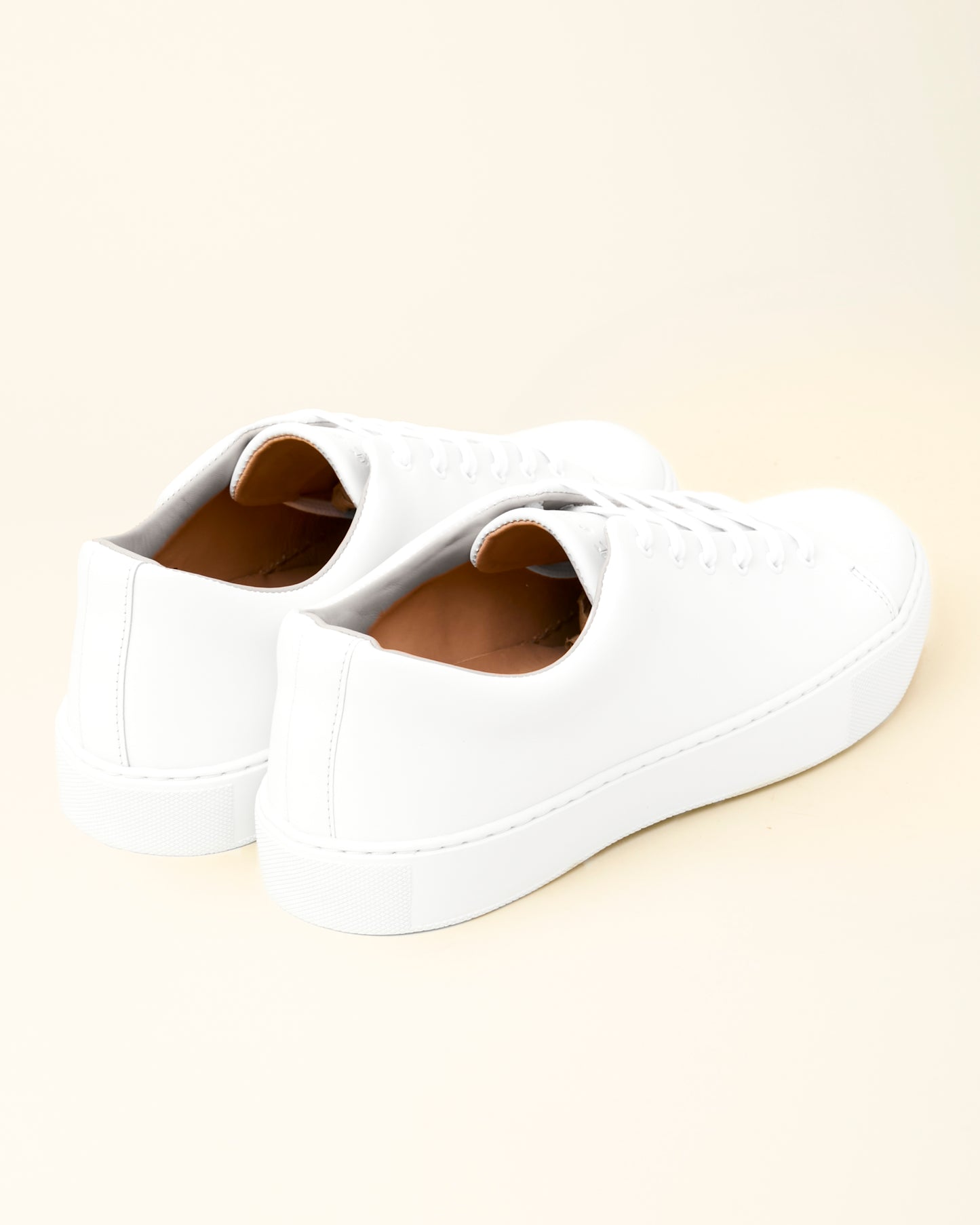 Overstone Derby Sneaker - All White Calf