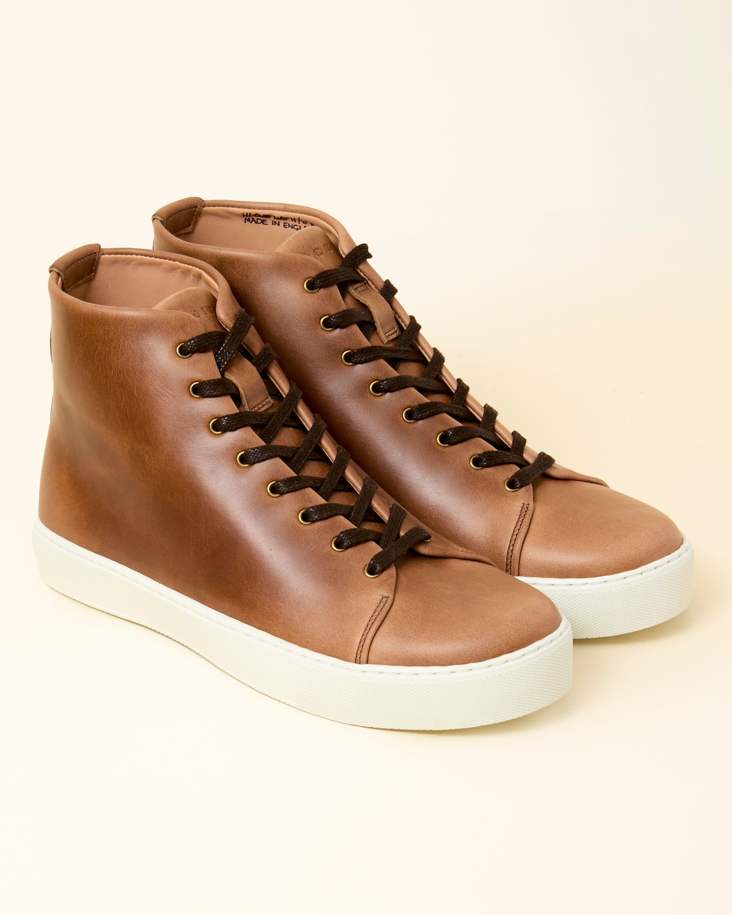 Overstone Hi Derby Sneaker - Natural Chromexcel