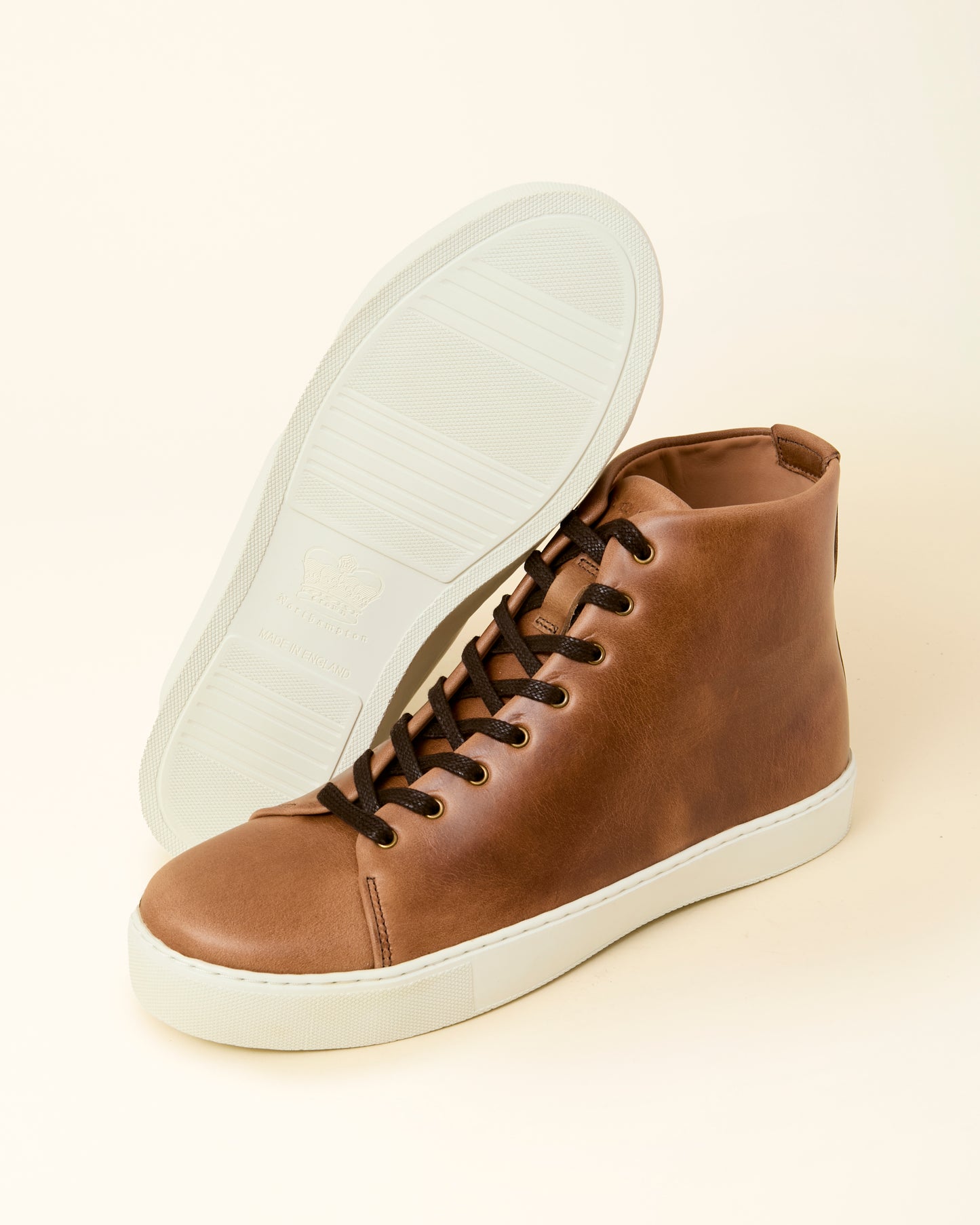 Overstone Hi Derby Sneaker - Natural Chromexcel