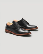 "Gentry" Unlined Plain Toe Dover in Black Chromexcel, Barrie Last