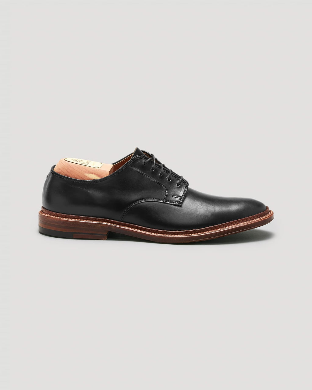 "Gentry" Unlined Plain Toe Dover in Black Chromexcel, Barrie Last