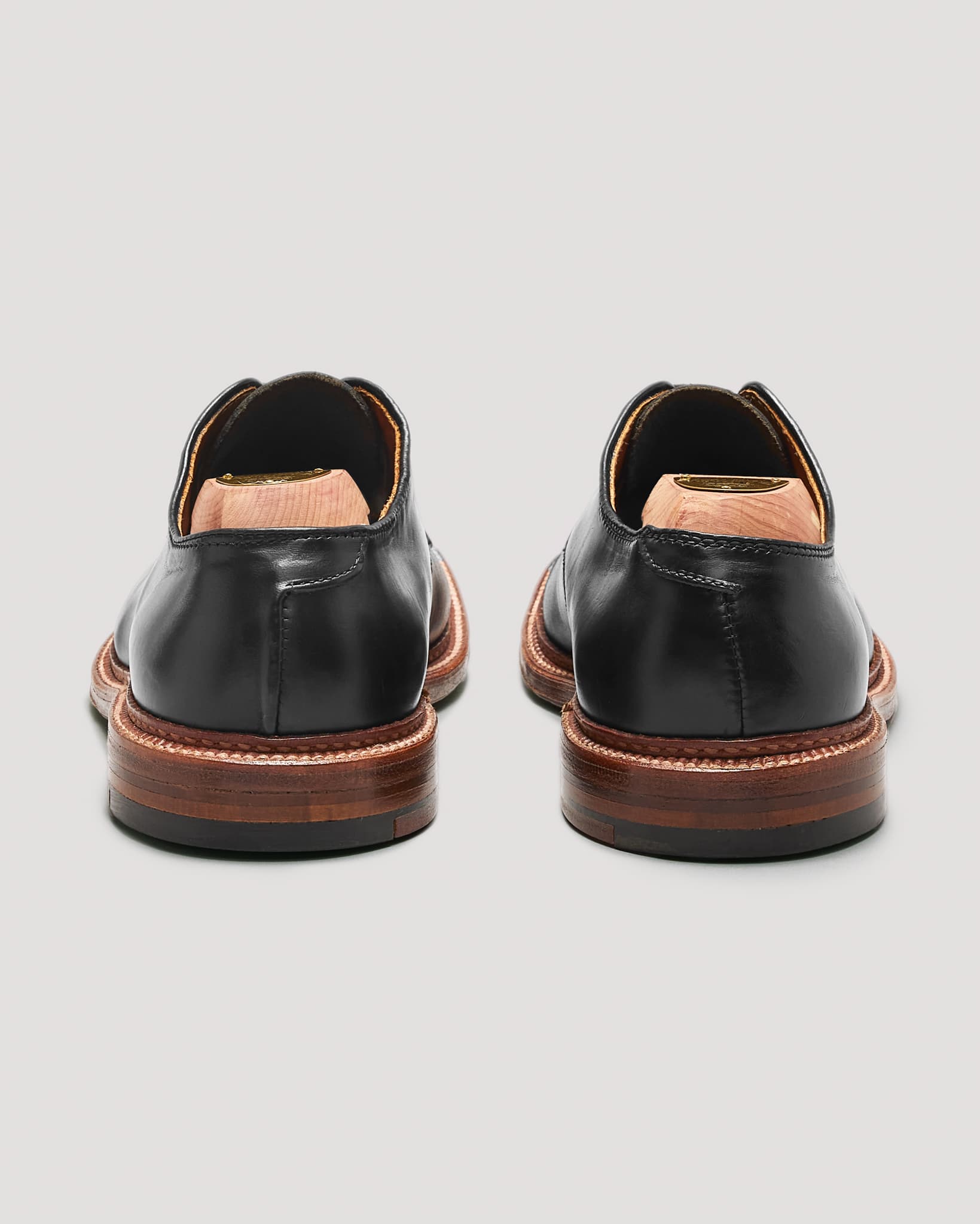 "Gentry" Unlined Plain Toe Dover in Black Chromexcel, Barrie Last