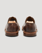 29364F Unlined Plain Toe Derby in Brown Chromexcel, Barrie Last
