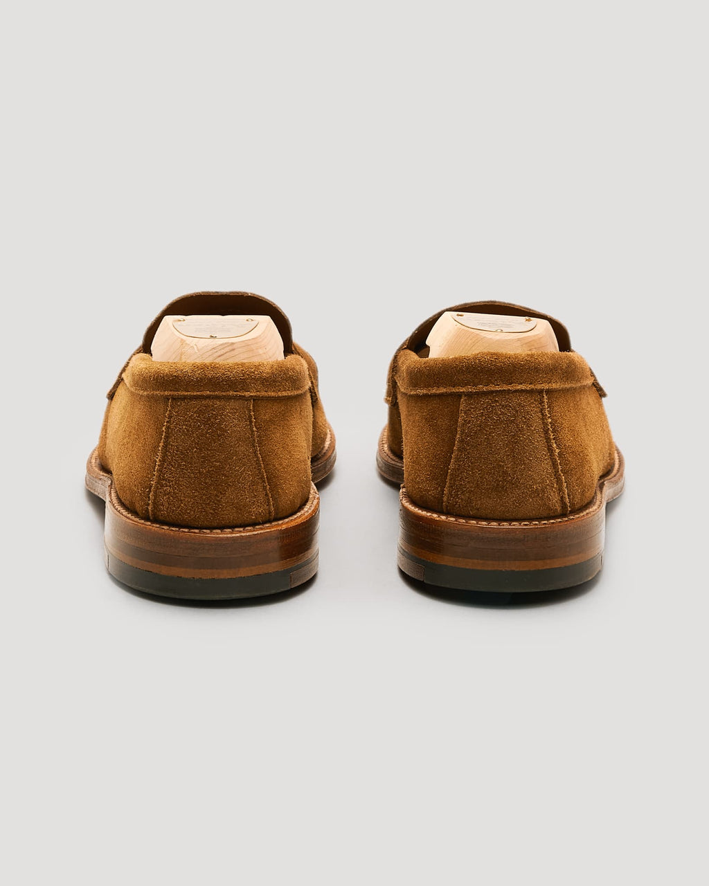 6243F Unlined Leisure Handsewn Penny Loafer in Snuff Suede, Van Last
