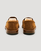 6243F Unlined Leisure Handsewn Penny Loafer in Snuff Suede, Van Last