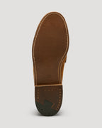 6243F Unlined Leisure Handsewn Penny Loafer in Snuff Suede, Van Last