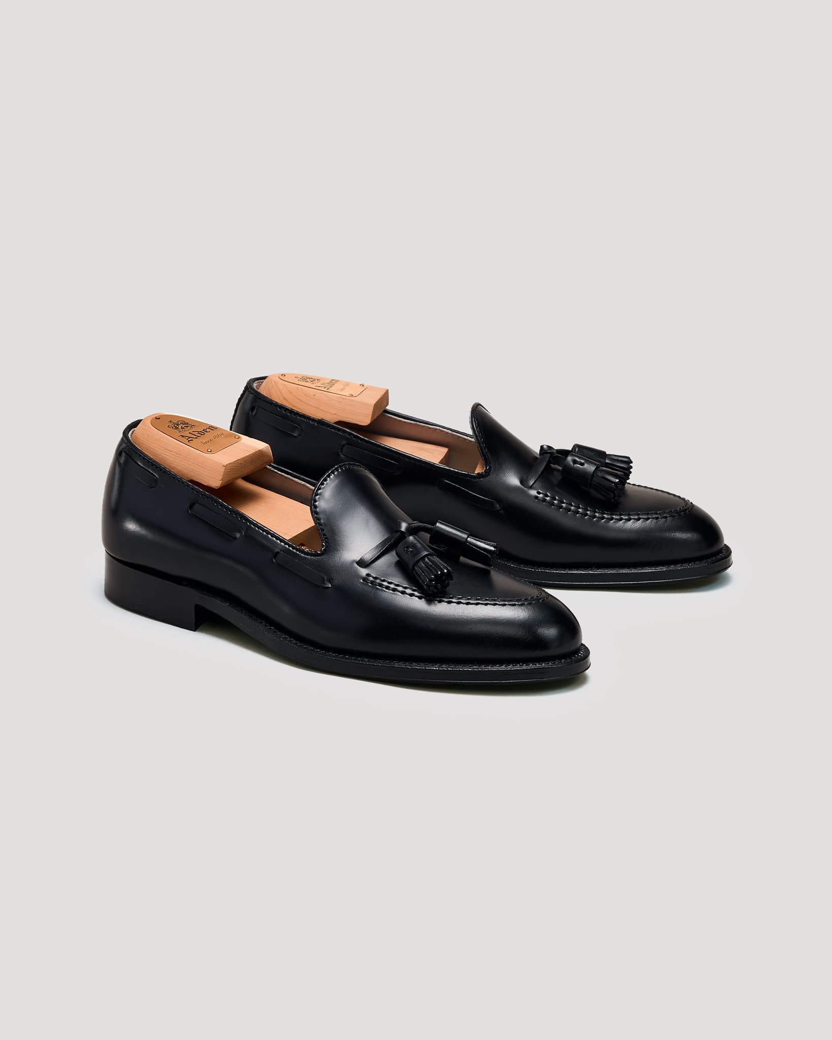 664 Tassel Moccasin Loafer in Black Shell Cordovan, Aberdeen Last