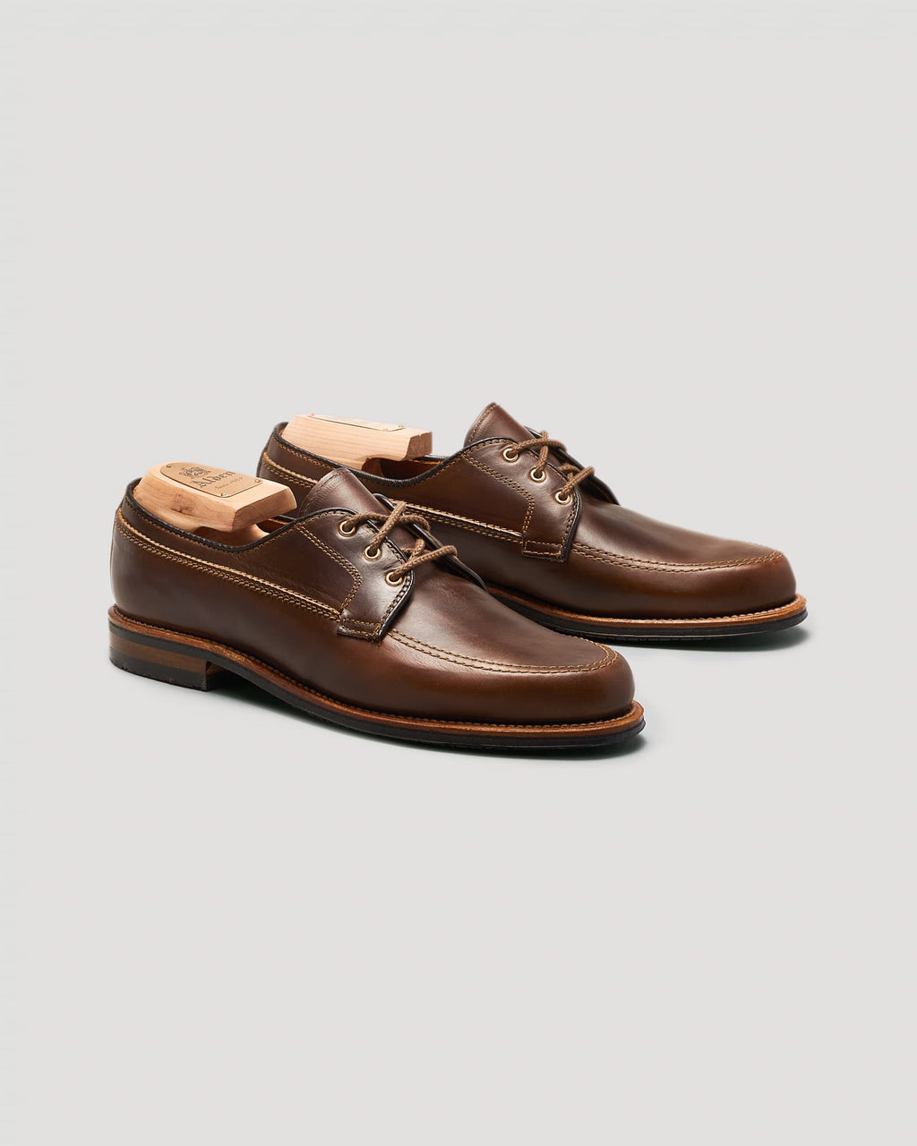 734L Unlined Mocc Toe Blucher in Brown Chromexcel, Van Last