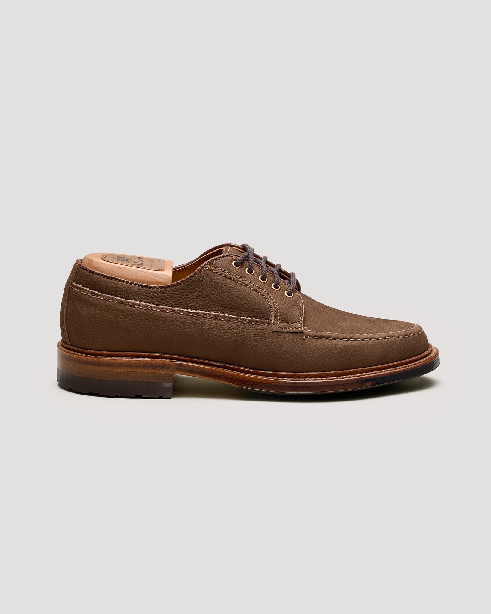 "Yamada" Handsewn Ranger Mocc in Clay Nubuck Grain, Van Last