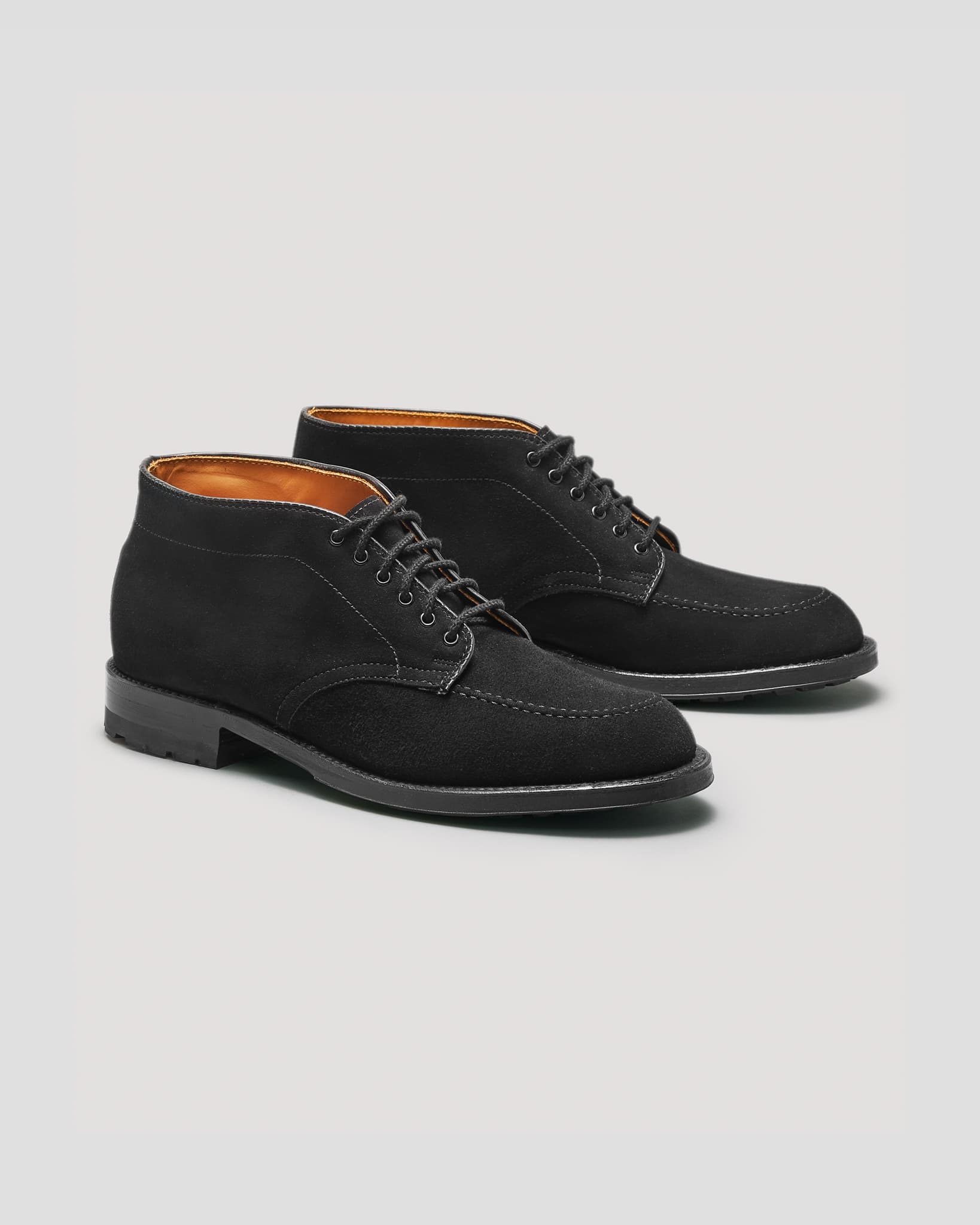 "Edmonds" Indy Chukka Boot in Black Suede, Trubalance Last