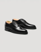 932 Plain Toe Balmoral Oxford in Black Calfskin, Aberdeen Last