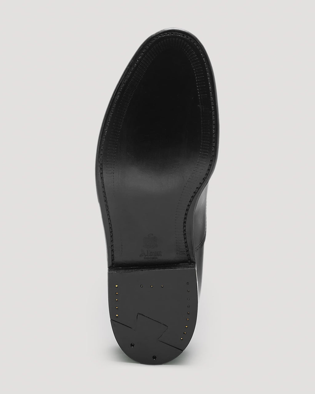 932 Plain Toe Balmoral Oxford in Black Calfskin, Aberdeen Last