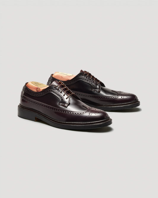 975 Long Wing Blucher in Color 8 Shell Cordovan, Barrie Last