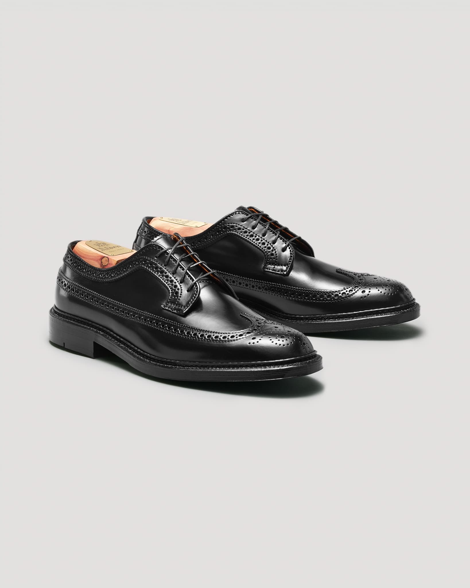 9751 Long Wing Blucher in Black Shell Cordovan, Barrie Last