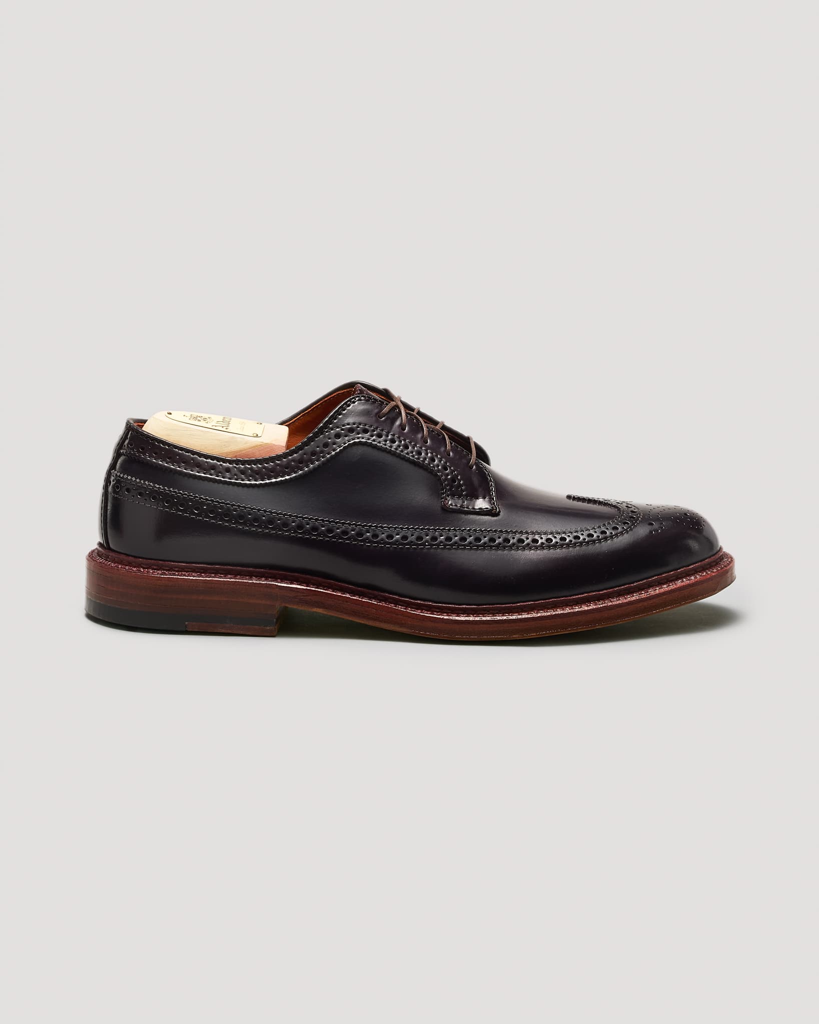 975A Long Wing Blucher in Color 8 Shell Cordovan, Barrie Last