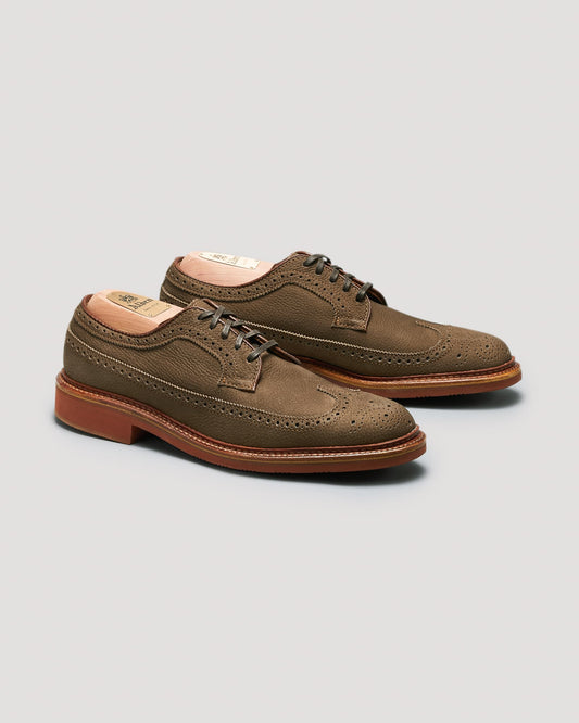 "RBK" Long Wing Blucher in Clay Nubuck Grain, Barrie Last