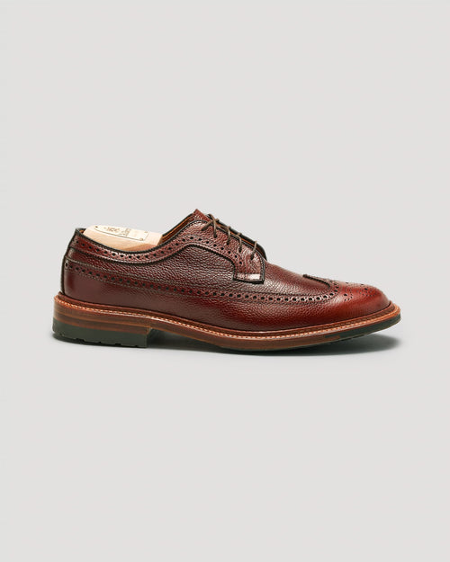 "Brent" Long Wing Blucher in Brown Scotch Grain, Barrie Last